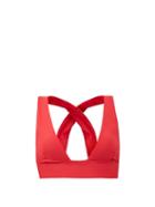Matchesfashion.com Haight - Crossover-strap Bikini Top - Womens - Red
