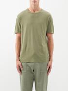 Officine Gnrale - Slubbed Cotton-jersey T-shirt - Mens - Khaki