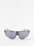 District Vision - Junya Racer Running Sunglasses - Mens - Dark Tortoiseshell