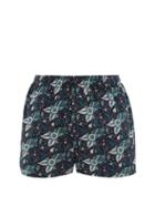 Matchesfashion.com Sunspel - Paisley Print Cotton Poplin Boxer Shorts - Mens - Navy Multi