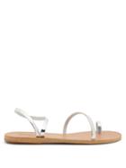 Matchesfashion.com Ancient Greek Sandals - Apli Eleftheria Leather Sandals - Womens - Silver