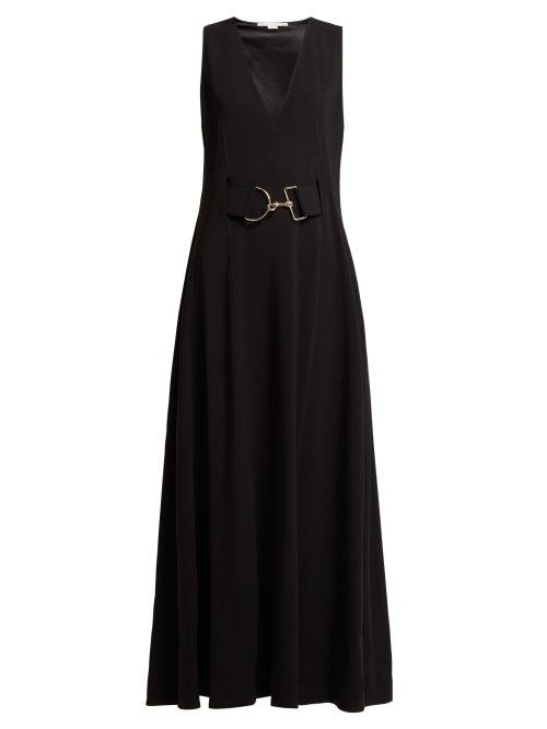 Matchesfashion.com Stella Mccartney - Belted Cady Dress - Womens - Black