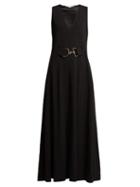 Matchesfashion.com Stella Mccartney - Belted Cady Dress - Womens - Black