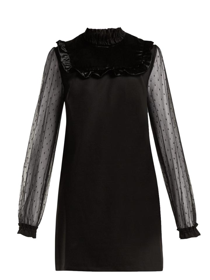 Redvalentino Ruffle-trimmed Stretch-crepe Dress