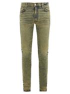 Matchesfashion.com Amiri - Stack Skinny Jeans - Mens - Blue