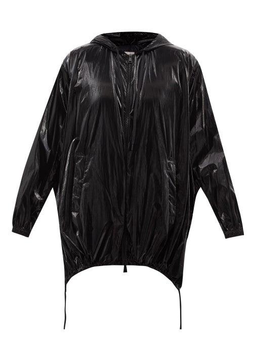 Ladies Rtw Moncler - Caucalis Nylon-shell Down Poncho - Womens - Black