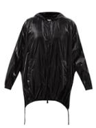 Ladies Rtw Moncler - Caucalis Nylon-shell Down Poncho - Womens - Black