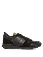 Valentino Rockrunner Leather And Suede Trainers