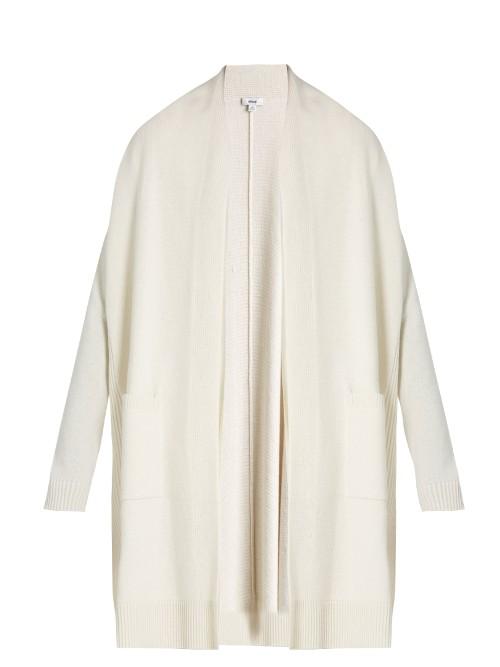 Vince Long-sleeved Wool And Cashmere Knit Cardigan