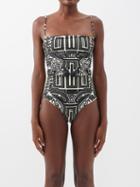 Johanna Ortiz - Malecon Printed Swimsuit - Womens - Green Print