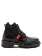 Matchesfashion.com Dsquared2 - Buckled-strap Leather-trim Boots - Mens - Black