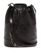 Matchesfashion.com Gucci - Gg-monogram Perforated-leather Cross-body Bag - Mens - Black