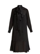 See By Chloé Tie-neck Crepe De Chine Dress