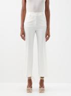 Stella Mccartney - Kick-flare Twill Trousers - Womens - Cream