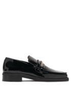 Matchesfashion.com Martine Rose - Roxy Curb-chain Patent-leather Loafers - Womens - Black