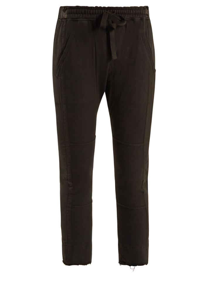 Haider Ackermann Drawstring-waist Cotton Cropped Trousers