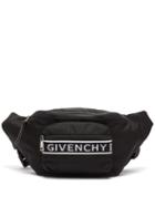 Matchesfashion.com Givenchy - Large Logo Jacquard Nylon Belt Bag - Mens - Black White