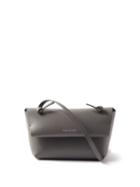 Acne Studios - Alexandria Knotted-strap Leather Cross-body Bag - Womens - Dark Grey