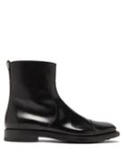 Tod's - Panelled Leather Boots - Mens - Black