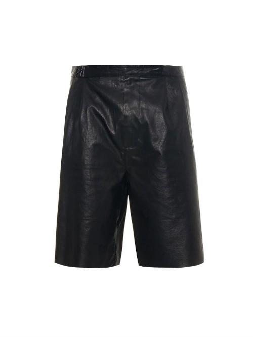 Balenciaga Bonded Leather Shorts