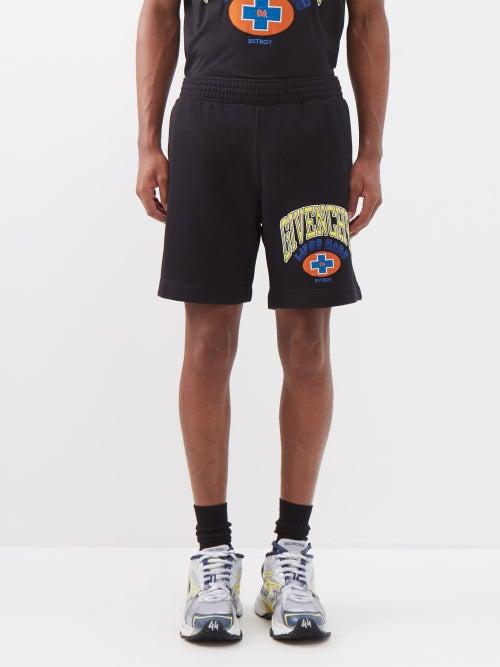 Givenchy - X (b).stroy Cotton-jersey Shorts - Mens - Black