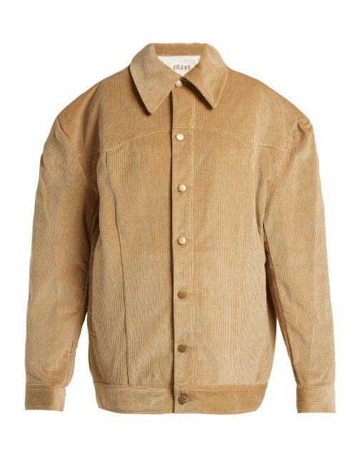 Matchesfashion.com A.w.a.k.e. - Oversized Cotton Corduroy Jacket - Womens - Camel