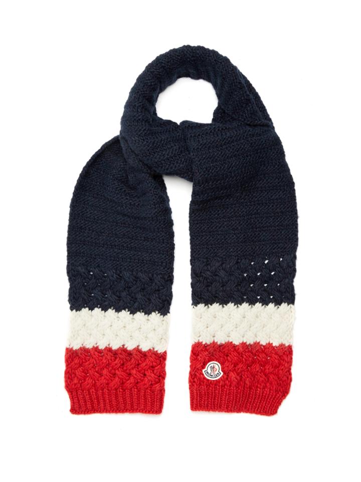 Moncler Mid-weight Wool-blend Scarf