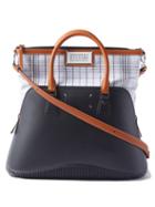 Maison Margiela - 5ac Rubber And Checked Cotton-canvas Bag - Womens - Black