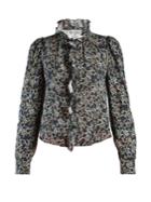 Isabel Marant Étoile Tauren Floral-print Ruffle-trimmed Blouse