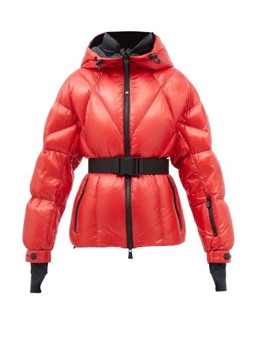 Moncler Grenoble - Montjoux Quilted-shell Down Ski Jacket - Womens - Red