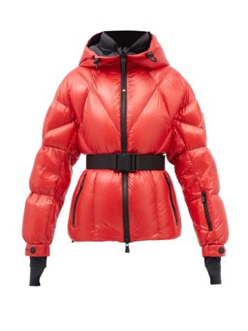 Moncler Grenoble - Montjoux Quilted-shell Down Ski Jacket - Womens - Red