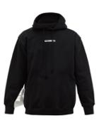 Matchesfashion.com Vetements - Logo Printed Jersey Hooded Sweatshirt - Mens - Black