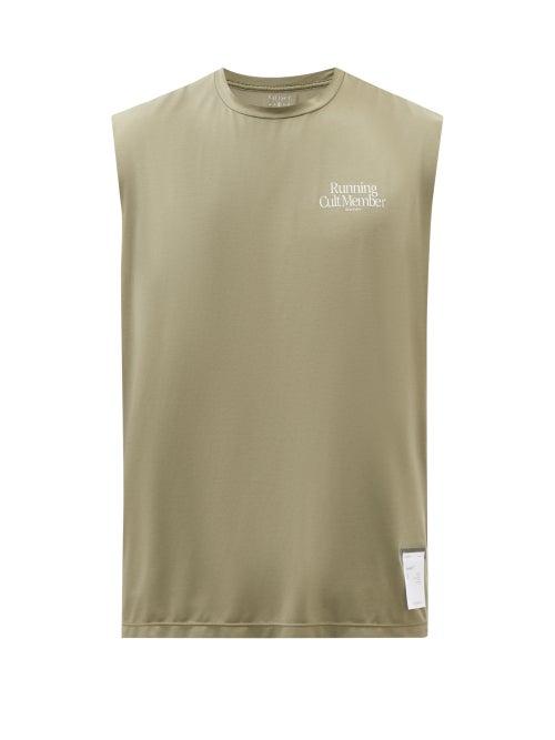 Satisfy - Auralite Jersey Tank Top - Mens - Green