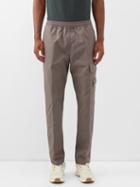 Stone Island - Logo-patch Cotton Cargo Track Pants - Mens - Dark Grey