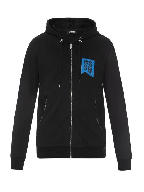 Raf Simons Archive-print Hooded Jersey Sweatshirt