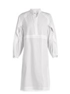 Matchesfashion.com Amanda Wakeley - Cotton Poplin Shirtdress - Womens - White