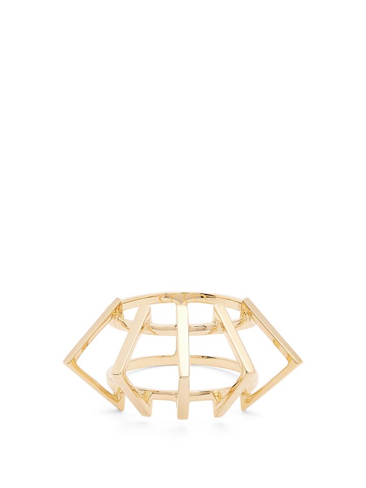 Azlee Circuit Yellow-gold Ring