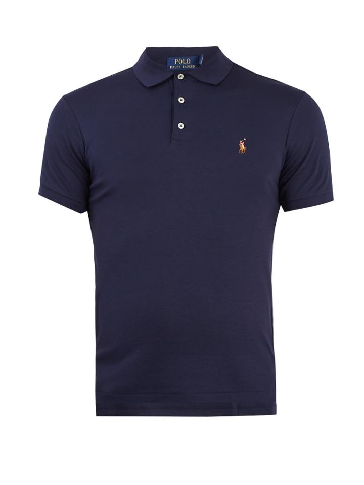 Polo Ralph Lauren Point-collar Logo-embroidered Cotton Polo Shirt