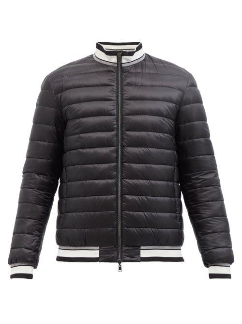 Herno - Reversible Quilted Down Bomber Jacket - Mens - Black