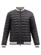 Herno - Reversible Quilted Down Bomber Jacket - Mens - Black