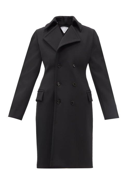 Bottega Veneta - Calvary Virgin Wool-blend Twill Coat - Womens - Black