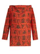 Vivienne Westwood Anglomania Fatima Dance-print Habotai Blouse