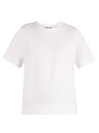 Muveil Tulle-trimmed Cotton-blend T-shirt