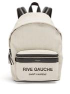 Saint Laurent City Mini Rive Gauche Canvas Backpack