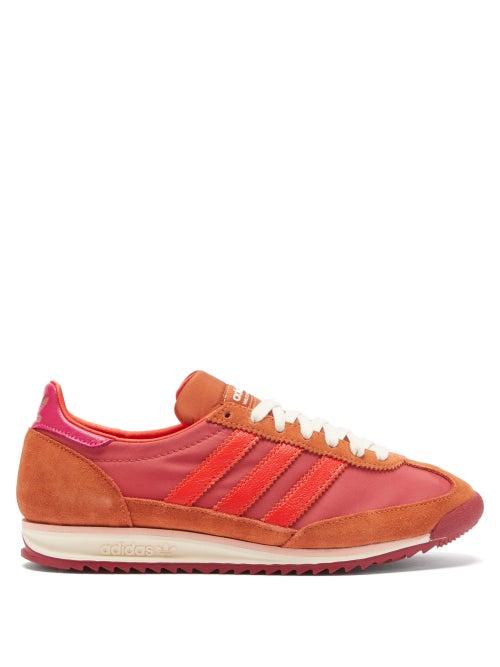 Matchesfashion.com Adidas X Wales Bonner - Sl72 Technical-canvas And Suede Trainers - Womens - Red Multi