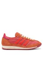 Matchesfashion.com Adidas X Wales Bonner - Sl72 Technical-canvas And Suede Trainers - Womens - Red Multi
