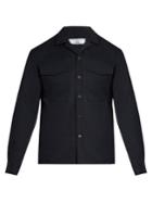 Ami Notch-lapel Cotton-blend Shirt