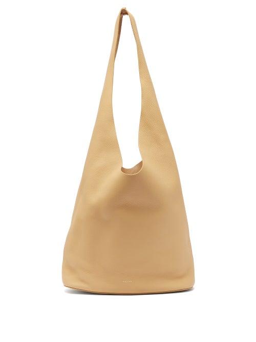 Matchesfashion.com The Row - Bindle Three Grained-leather Tote Bag - Womens - Beige