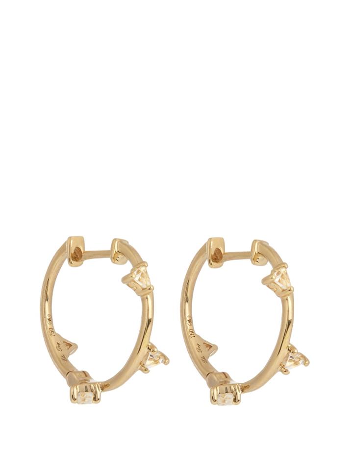 Elise Dray Topaz & Yellow-gold Earrings