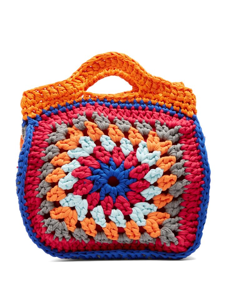 My Beachy Side Top-handle Knitted Tote